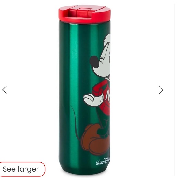 Mickey Mouse NWT Starbucks Holiday Metal Tumbler Coffee Disney World - Picture 4 of 5